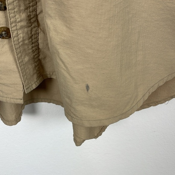 REI Mens L Shirt Vented Short Sleeve Hiking Fishing Front Pocket Button down Top - Picture 3 of 11